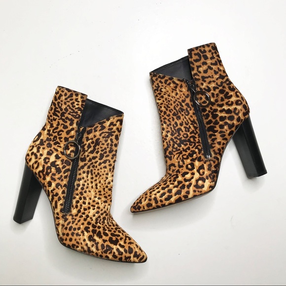 PAIGE Shoes - NWT Paige Kate Animal Print Asymmetrical Bootie